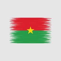 drapeau burkina faso coup de pinceau, drapeau national