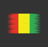 coup de pinceau du drapeau de la guinée, drapeau national vecteur