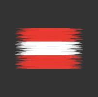 drapeau autrichien coup de pinceau, drapeau national vecteur