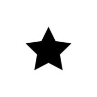 vecteur d'icône, simple, étoile plate