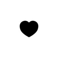 icône vectorielle, simple signe en forme de coeur sur fond blanc vecteur