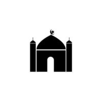 vecteur icône mosquée simple