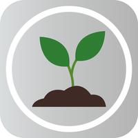 Icône de plante de sol de vecteur