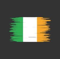 coup de pinceau drapeau irlandais, drapeau national vecteur