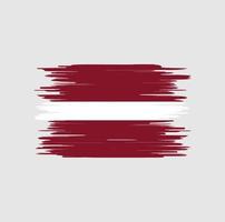 coup de pinceau drapeau lettonie, drapeau national vecteur