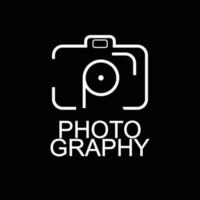 illustration de logo de photographie simple vecteur