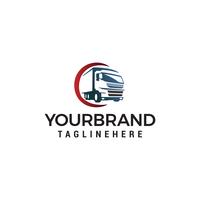 camion transport logo design concept template vecteur