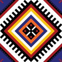 Écharpe colorée ou châle géométrique motif oriental ethnique design traditionnel pour le fond Tapis Papier peint Vêtements Emballage Batik Tissu Illustration vectorielle Style de broderie vecteur