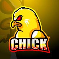 création de logo esport mascotte poussins vecteur