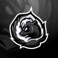 création de logo esport mascotte skunk vecteur