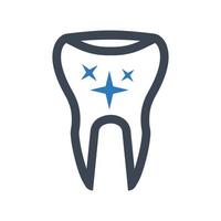 icône d'hygiène des dents, symbole de nettoyage dentaire pour votre site web, logo, application, conception d'interface utilisateur vecteur