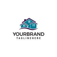 Création de logo immobilier créatif. Logo de la maison vecteur