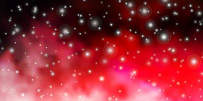 disposition de vecteur rose clair, rouge avec des étoiles brillantes.