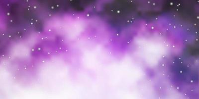 fond de vecteur violet clair avec des étoiles colorées.
