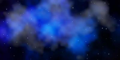 modèle vectoriel bleu foncé avec des étoiles abstraites.