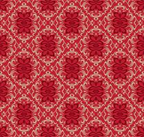 Modèle de conception luxe rouge motif décoratif sans soudure. vecteur