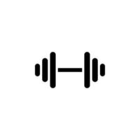 gym, fitness, modèle de logo d'illustration vectorielle d'icône solide de poids. adapté à de nombreuses fins. vecteur