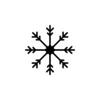 hiver, chutes de neige, neige, modèle de logo d'illustration vectorielle icône solide flocon de neige. adapté à de nombreuses fins. vecteur