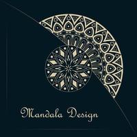 arrière-plan mandala pour couverture de livre, invitation de mariage ou autre projet. illustration vectorielle vecteur