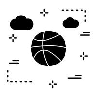 Icône de basket-ball de vecteur