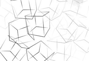 fond géométrique noir et blanc avec des cubes vecteur