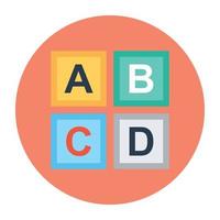 concepts de blocs alphabet vecteur