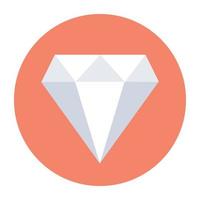 concepts de diamant à la mode vecteur