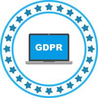 Icône de vecteur GDPR