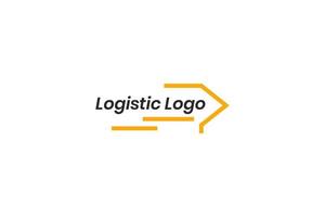 vecteur de conception de logo logistique