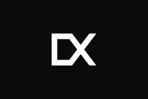 vecteur de conception de logo monogramme dx