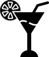 style d'icône de cocktail vecteur