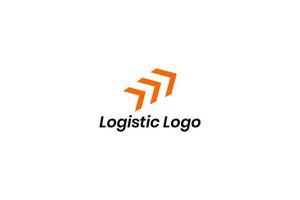 vecteur de conception de logo logistique