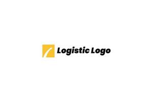 vecteur de conception de logo logistique