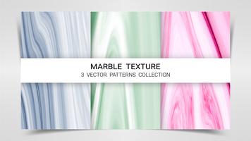 Arrière-plans et textures de marbre Premium Set Patterns Collection Template. vecteur