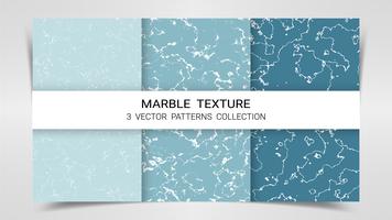 Arrière-plans et textures de marbre Premium Set Patterns Collection Template. vecteur