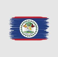 coup de pinceau du drapeau du belize. drapeau national vecteur