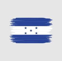 coup de pinceau du drapeau du honduras. drapeau national vecteur