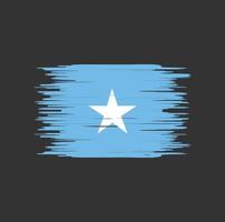 coup de pinceau du drapeau de la somalie. drapeau national vecteur