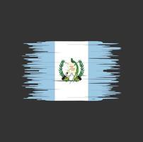 coup de pinceau du drapeau du guatemala. drapeau national vecteur