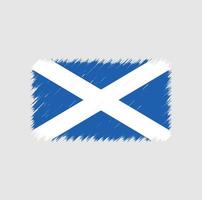 coup de pinceau du drapeau écossais. drapeau national vecteur