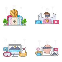 pack d'illustrations diverses vecteur