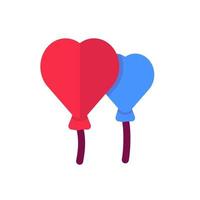 illustration de ballons d'amour vecteur