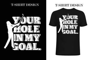 conception de t-shirt de golf. conception de chemise de golf vintage. conception de t-shirt vintage vecteur