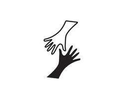 Poignée de main symbole logo et symbole vecteur