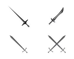 Illustrations de logo vectoriel épée