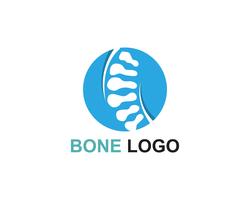Bone logo vector template vecteur