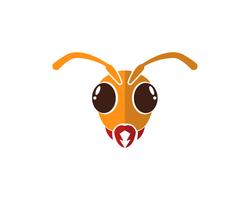 Illustration vectorielle de fourmi Logo template vecteur