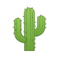 icône de cactus vert pour messager dans les réseaux de médias sociaux vecteur