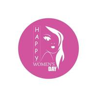 bonne journée internationale de la femme 8 mars design et salutations vecteur