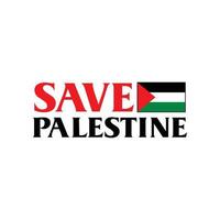 sauver le logo de la palestine, vecteur de gaza gratuit